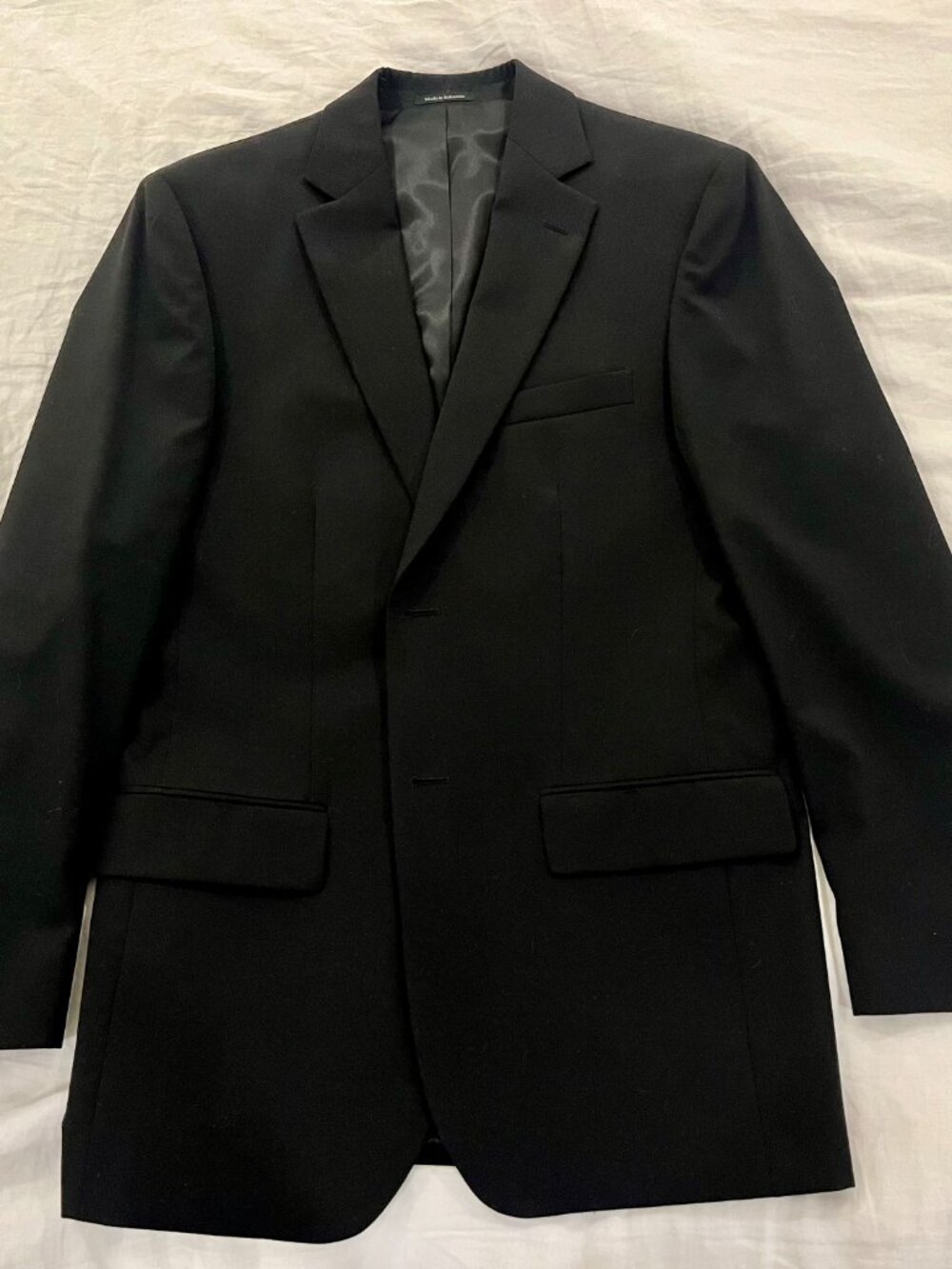 Pronto Uomo Black Suit – 38R Jacket / 32x32 Pants